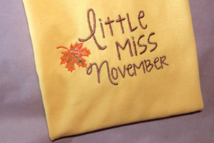 Review: Little Miss November Fall Leaf Applique