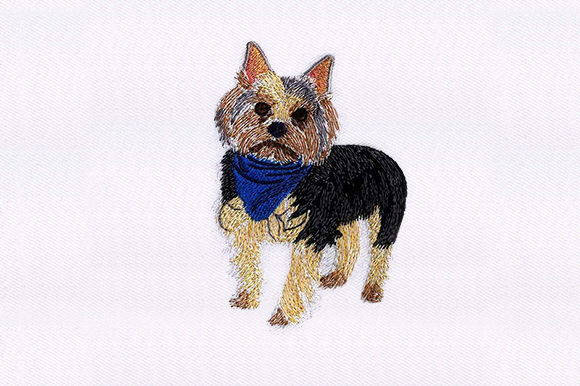 Yorkshire Terrier Dog: A Holiday Embroidery Review